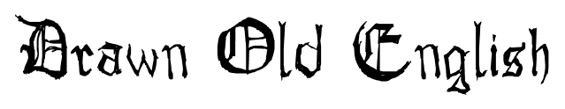 Drawn Old English font